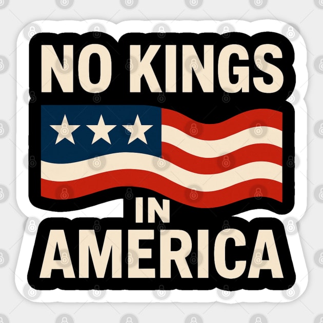 No-Kings Sticker by Creatifly Graphic Tees